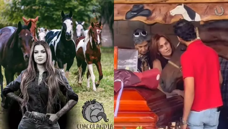 FOTO_ Caballo se despide de Elena Larrea, activista fundadora de Cuacolandia