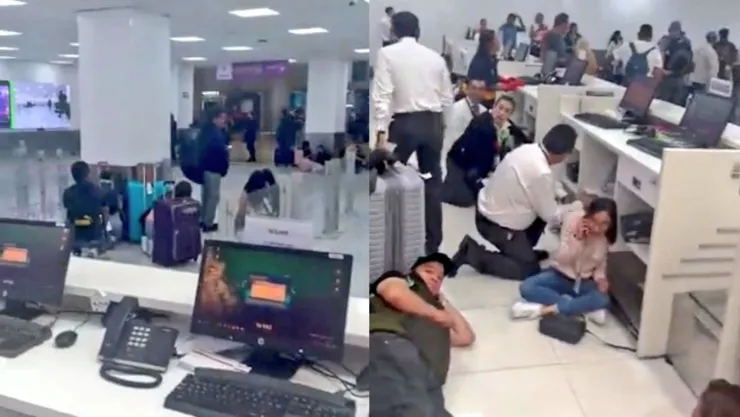 Se registra una balacera en el aeropuerto de la CDMX.