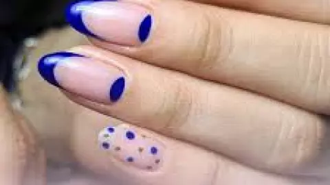 11 modelos de uñas azules sencillas, pero elegantes: poco elaboradas y hermosas
