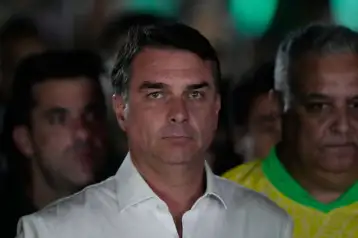 Flávio Bolsonaro el domingo 25 de octubre.