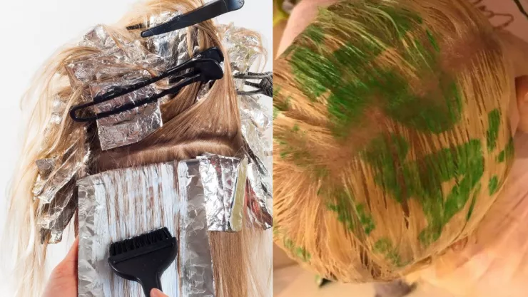 Mujer tiñe su cabello, lo cubre con bolsa del súper y se hace viral
