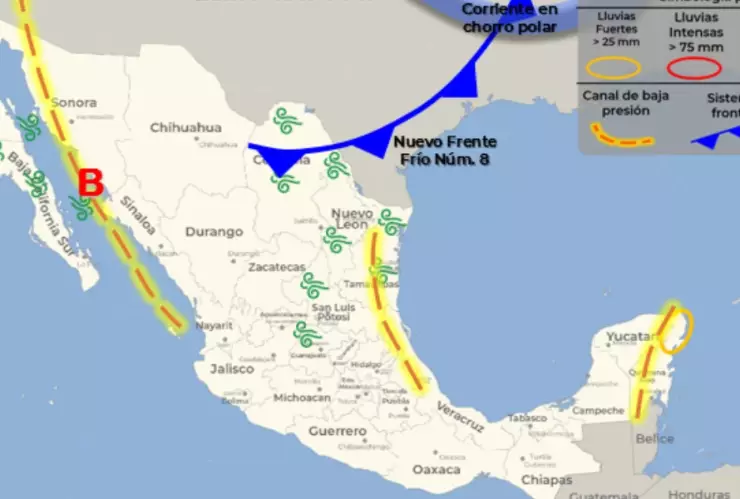 clima mexico 11 de noviembre
