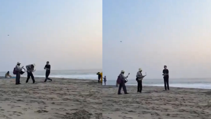 Turista agrede con arena a músicos en playa Zicatela, Oaxaca