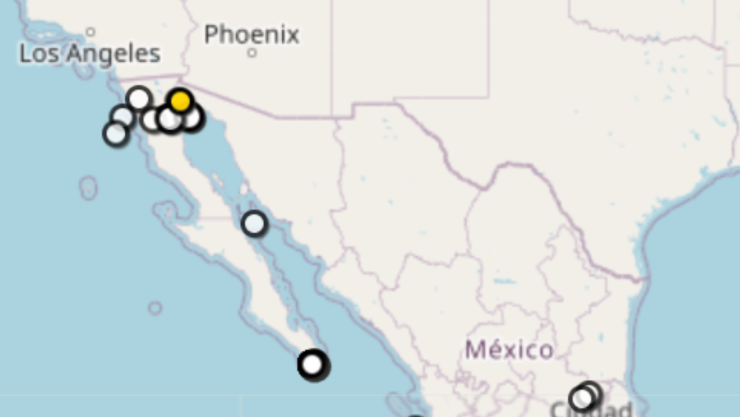 ¡Enjambre de sismos! Baja California registra al menos 8 movimientos en 48 horas
