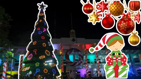Así fue el ENCENDIDO del ‘Árbol de Navidad’ y las ‘Villas Navideñas’ en Chetumal (FOTOS)