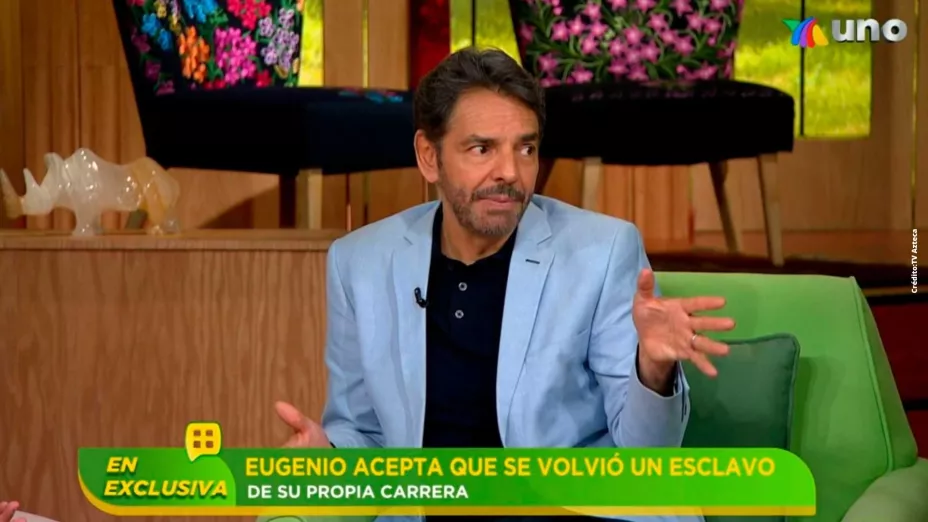 Eugenio Derbez reveló que se volvió un esclavo de su propia carrera.