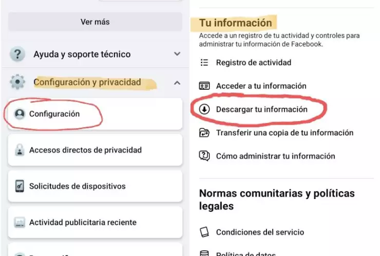 Facebook, cómo descargar, información 1.jpg