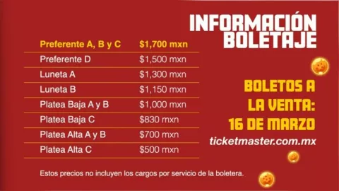 Concierto sinfónico de Dragon Ball en Monterrey: Precios boletos