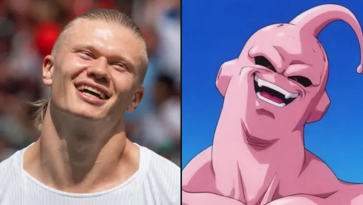 meme erling haaland y majin buu dragon ball