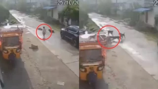 Niña es atacada por una jauría de perros en la calle