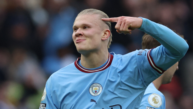 Erling Haaland marca triplete al Wolves