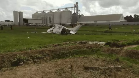 Mueren 3 personas en desplome de avioneta en Navolato, Sinaloa