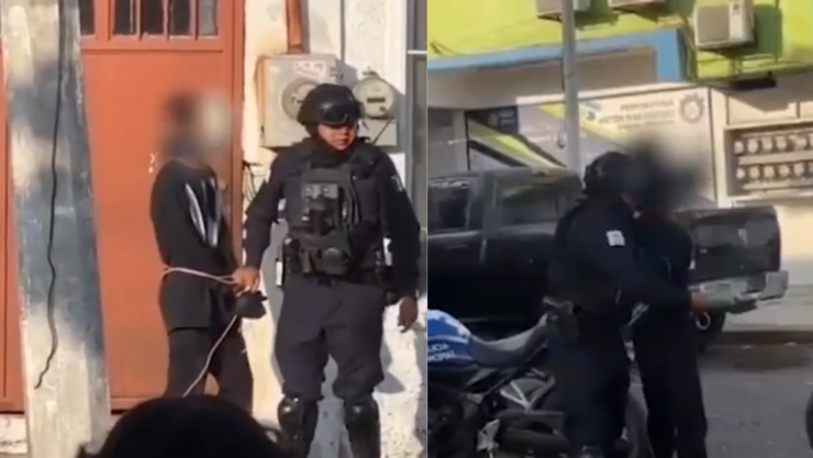 Menor detenido por la policía