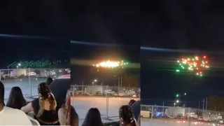 Fracasa show de drones durante las Fiestas Patrias en Coahuila