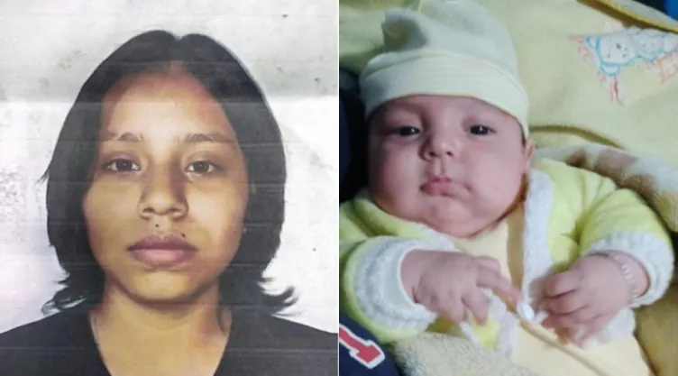 Buscan al bebé Zabdiel González y a Ariadna Álvarez.