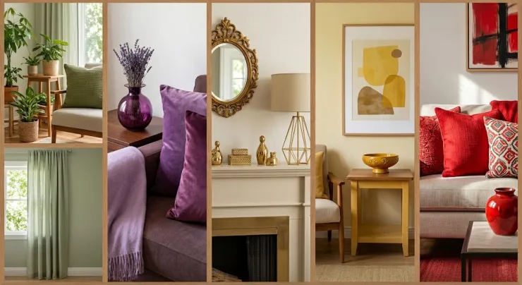 5 colores decorar sala dinero