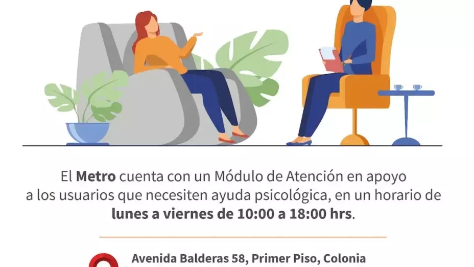 Metro CDMX inaugura módulos de apoyo psicológico; estas son las estaciones