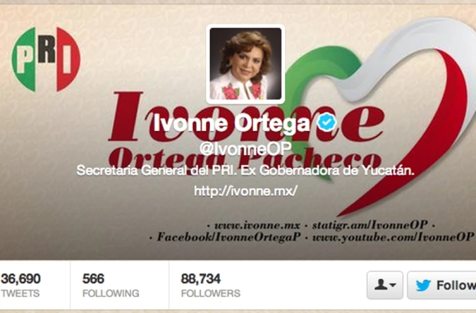 Twitter de Ivonne Ortega
