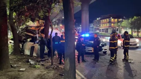 VIDEO: Choque de una pipa de agua Viaducto Tlalpan deja dos personas muertas