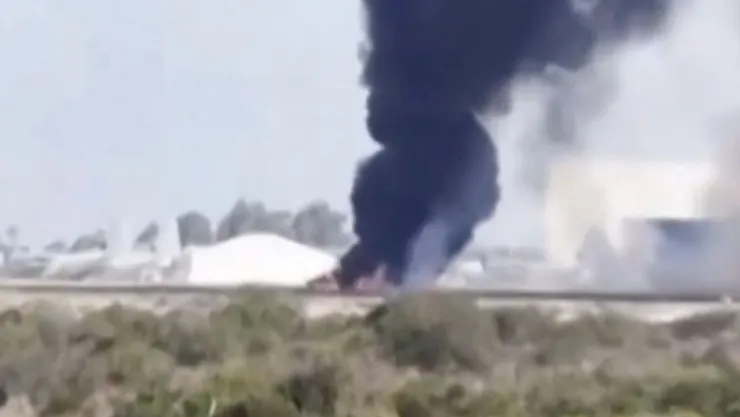 Avión se estrella en Miramar
