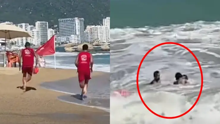 rescatan a turista en Acapulco