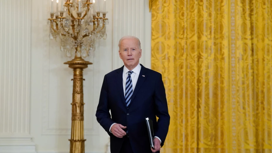Joe Biden, presidente de EU, en conferencia sobre invasión a Ucrania.