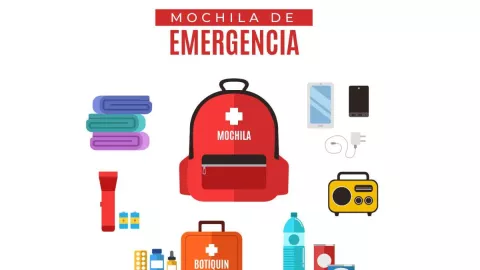 Mochila de emergencia para sismos