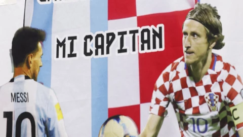 Lionel Messi y Luka Modric