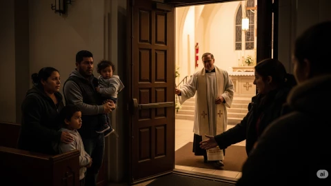 Por miedo al ICE: obispo de California libera a migrantes de la obligación dominical