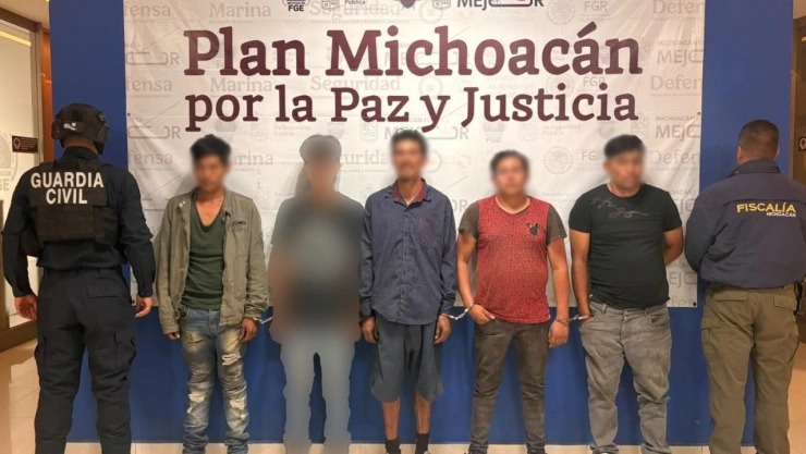 Detenidos en michoacán.