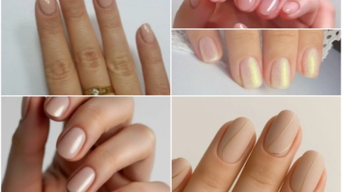 diseño de uñas cortas naturales