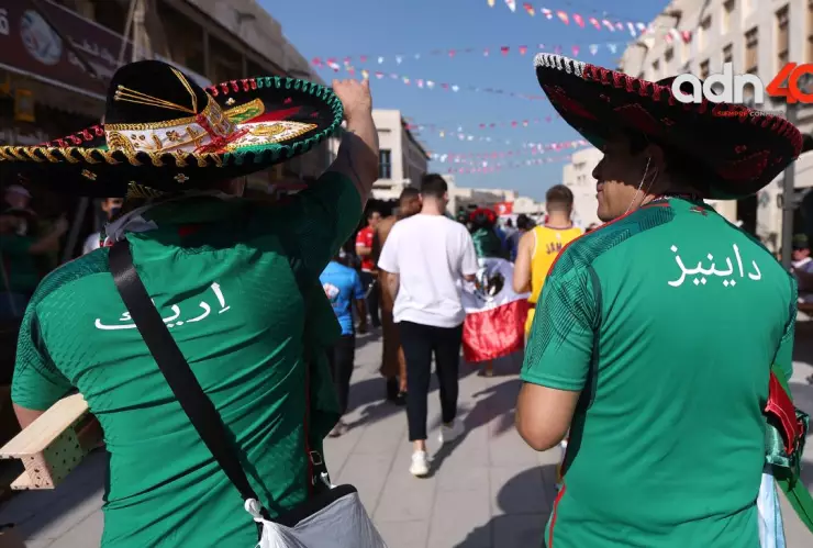Afición mexicana en el Mundial Qatar 2022