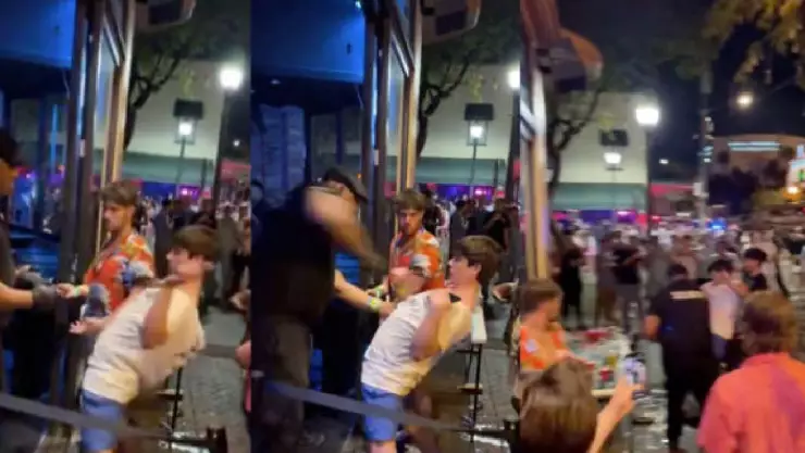 VIDEO_ Guardia de seguridad golpea a joven por hacerse el ‘chistosito’.jpg