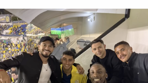 Álvaro Fidalgo presumió su reencuentro con Julián Quiñones.