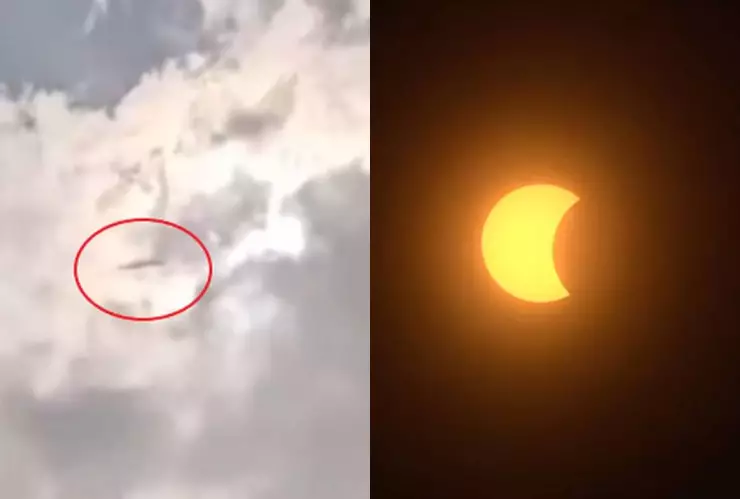 Así fue cómo captaron un OVNI durante eclipse solar 2024 en Estados Unidos (VIDEO)