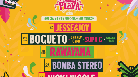 Carnaval de Playa del Carmen 2025 Cartelera completa de artistas invitados, fechas y horario.jpg