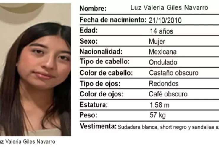 ALERTA AMBER: ¡Urgente! Luz Valeria Giles Navarro desapareció en Guanajuato; familiares temen por su vida
