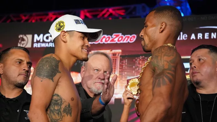 Vaquero Navarrete Robson Conceicao pesaje Las Vegas