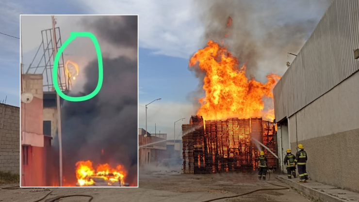 Aparece la Virgen María en incendio de Puebla