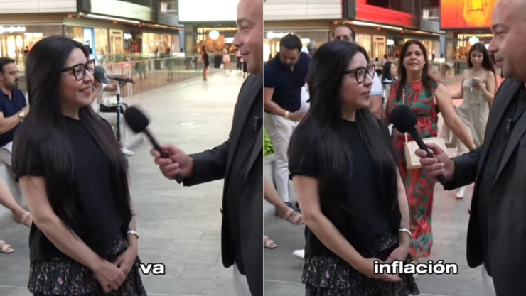 Mujer latina que habla a la cámara desde Miami