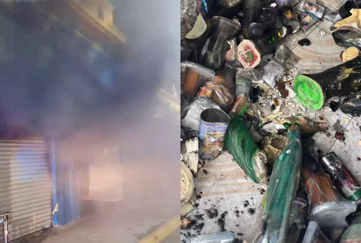 Aparatoso incendio en un local de Playa del Carmen; HOY 1 de octubre.jpg