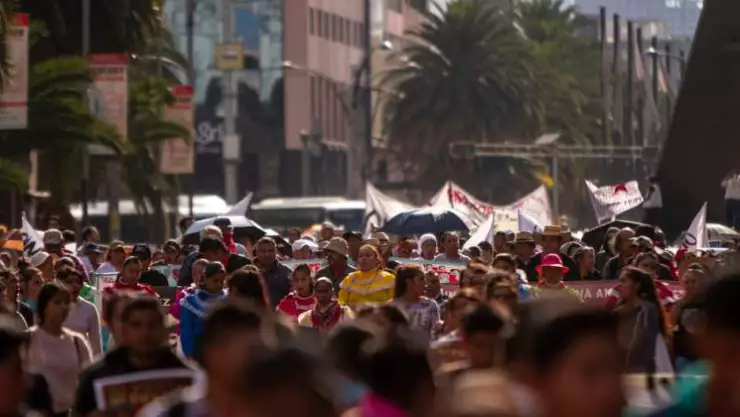 Marcha en la CDMX afectó la vialidad
