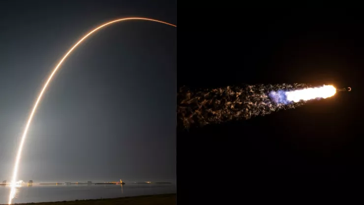 SpaceX lanza cohete para colocar módulo espacial en la Luna