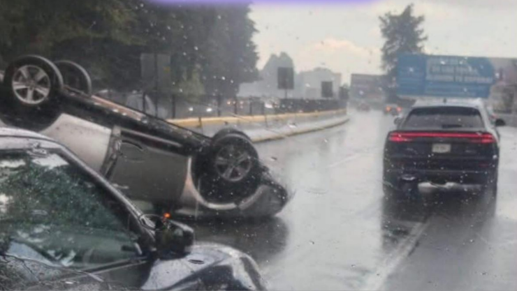 Se registra fuerte accidente en la México-Cuernavaca HOY.