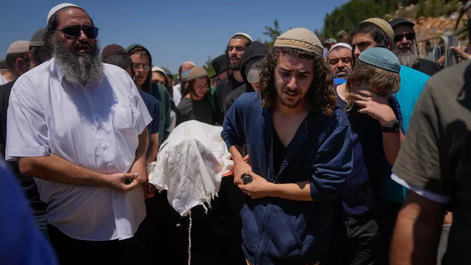 Funeral en el asentamiento cisjordano israelí de Shilo