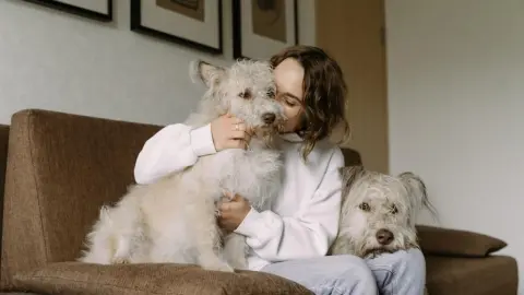 Perro y dueña