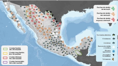Clima en México hoy 17 de marzo