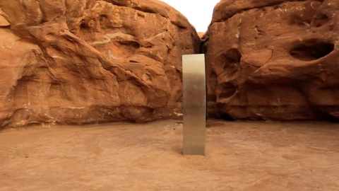 Desaparece monolito descubierto en Utah