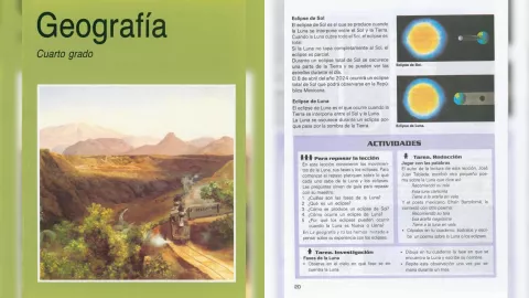 Eclipse solar de 2024 ya aparecía en libros de 1993