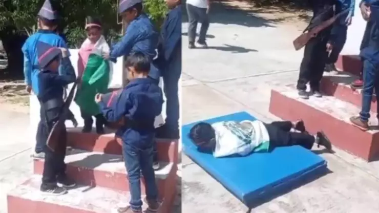 Niño como Juan Escutia 